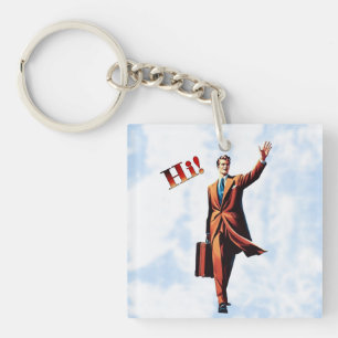 Travel Man Keychain