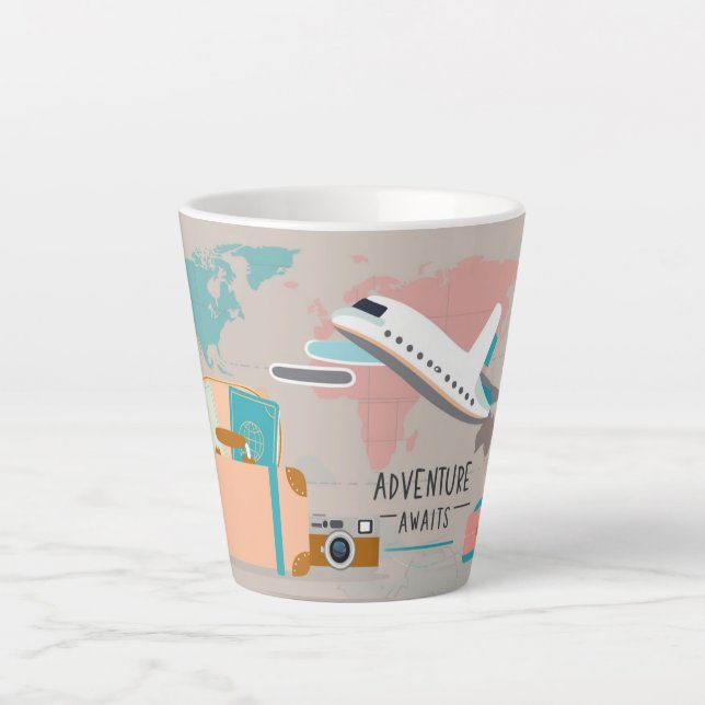 Travel Map Mug (Front)