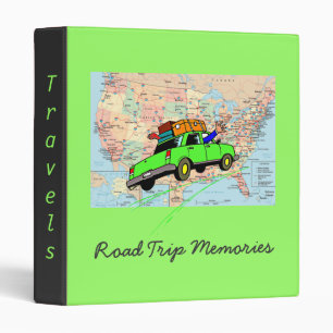 Travel Memories Binder (Lime Green)