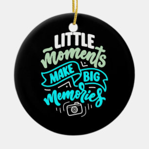 Travel Memories Photographer Ceramic Ornament