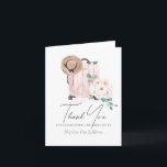 Travel Miss to Mrs Pink Suitcase Bridal Shower Thank You Card<br><div class="desc">This elegant "Travelling from Miss to Mrs" bridal shower thank you card features a pink suitcase,  a straw hat,  a pair of sunglasses,  and roses in watercolor. Personalize for your needs. You can find more matching products at my store.</div>