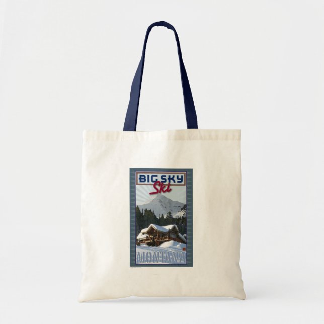 TRAVEL-Montana-Big Sky Tote Bag (Front)
