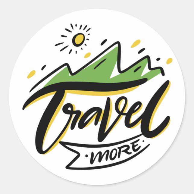 Travel More Sticker (Front)