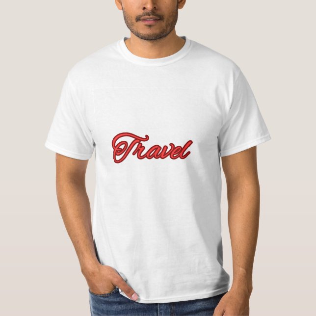 Travel Morocco Red T-shirt – Explore the Magic  (Front)