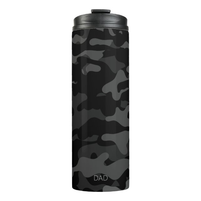 Travel Mug Black Camouflage Dad Thermal Tumbler (Front)