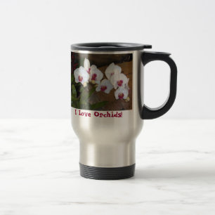 Travel Mug - I Love Orchids!