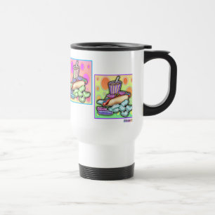 Travel Mug - Pop Art Hot Dog with Chips and a Drin