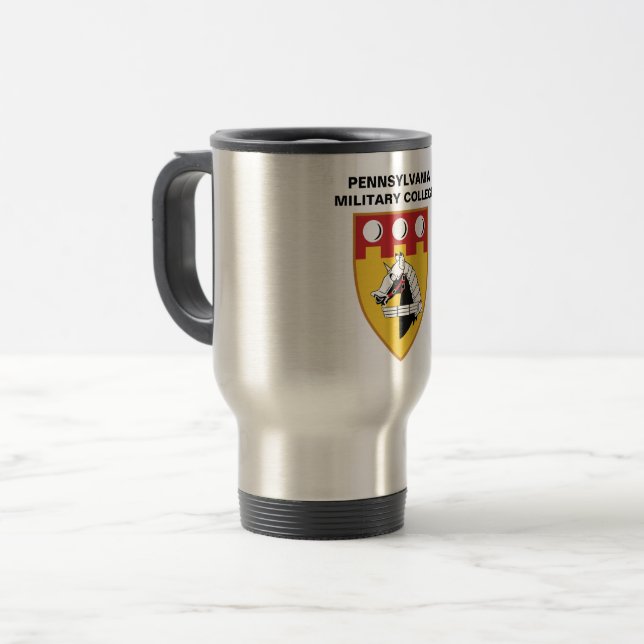 TRAVEL MUG W/PMC SEAL ('67 - '72) (Front Left)