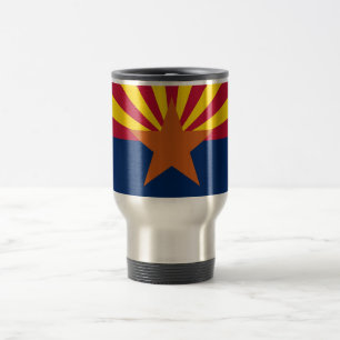 Travel Mug with Flag of Arizona State - USA