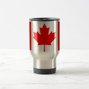 Travel Mug with Flag of Canada