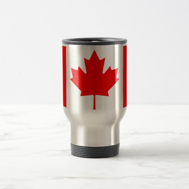 Travel Mug with Flag of Canada (Center)