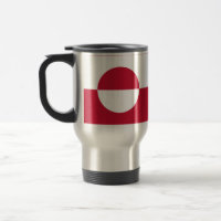 Travel Mug with Flag of Greenland