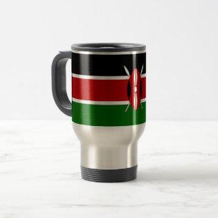 Travel Mug with Flag of Kenya
