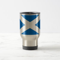 Travel Mug with Flag of Scotland