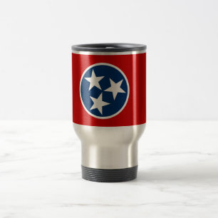 Travel Mug with Flag of Tennessee State - USA