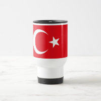 Travel Mug with Flag of Turkey