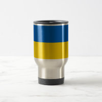 Travel Mug with Flag of Ukraine