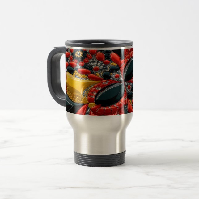 Travel Mug with Germany Colours Design (Front Left)
