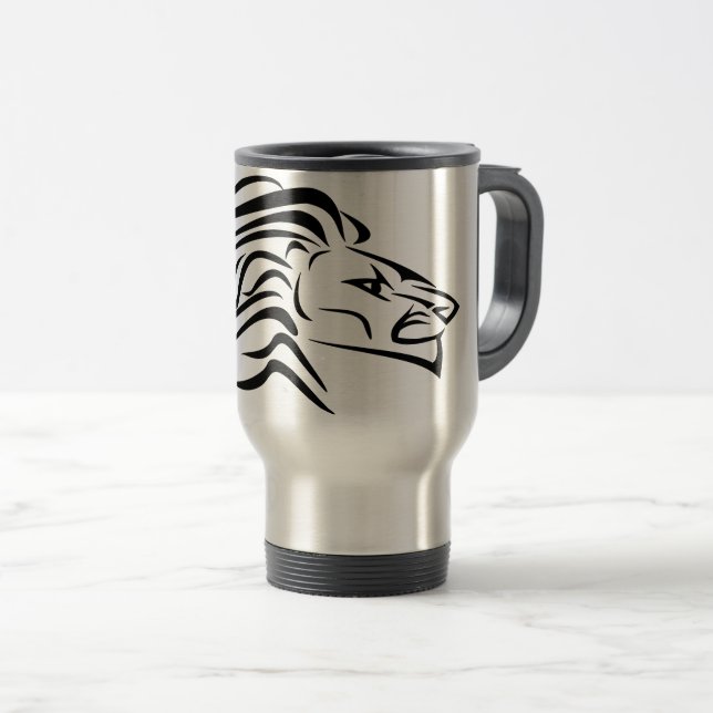 Travel Mug with Lion (Front Right)