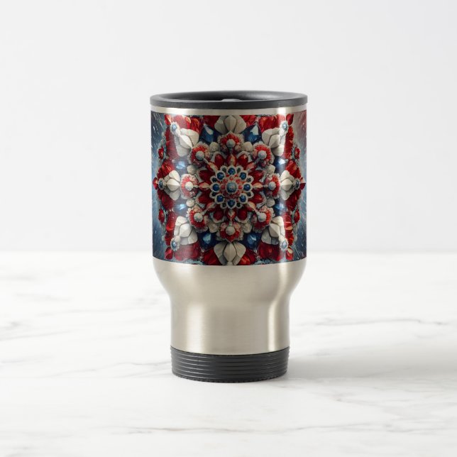 Travel Mug with Norway Colours Design (Center)