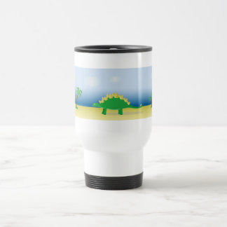 Travel mug with Stegosaurus Jascaro Graphics