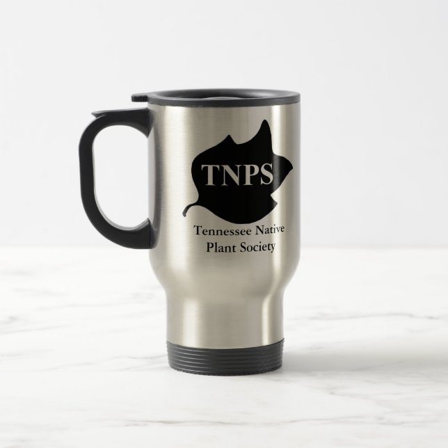 Travel Mug with TNPS Poplar Leaf Logo (Left)