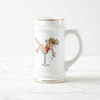 Travel Mugs, Cups - Girl in a Martini, Olivia