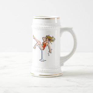 Travel Mugs, Cups - Girl in a Martini, Olivia