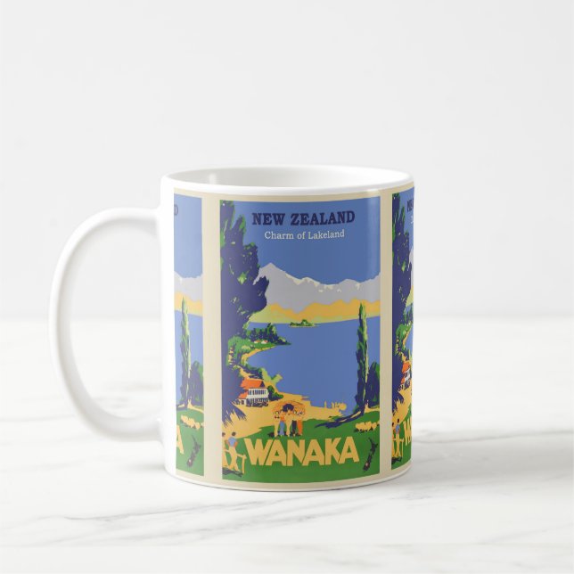 Travel New Zealand: Lake Land Adventure  Coffee Mug (Left)