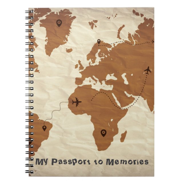 Travel notebook with motivational quotes (Front)