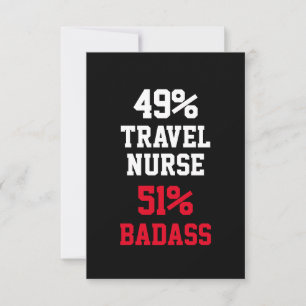 Travel Nurse Badass Card