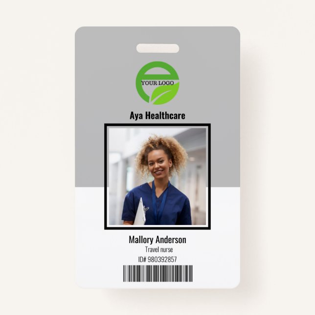 Travel Nurse ID Photo Badge (Front)