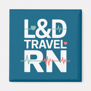 Travel Nurse Life Commute Playlist Artwork Magnet
