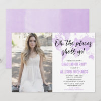 Travel oh the places she'll go graduation photo