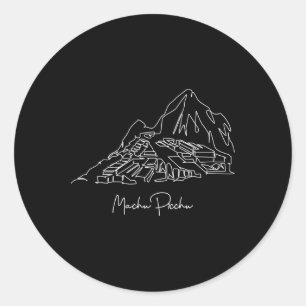 Travel Peru Lima Machu Picchu Cusco Family Vacatio Classic Round Sticker