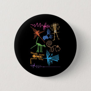Travel Peru Nazca Lines Machu Picchu Family Vacati 2 Inch Round Button