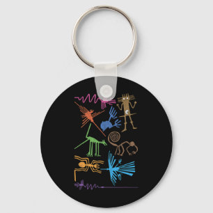 Travel Peru Nazca Lines Machu Picchu Family Vacati Keychain