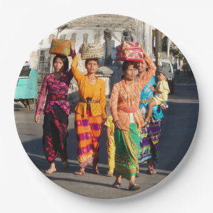 Travel Photo Bali Indonesia Paper Plate
