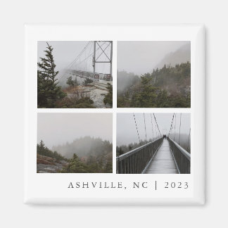 Travel Photo Collage Custom Vacation Keepsake Magnet