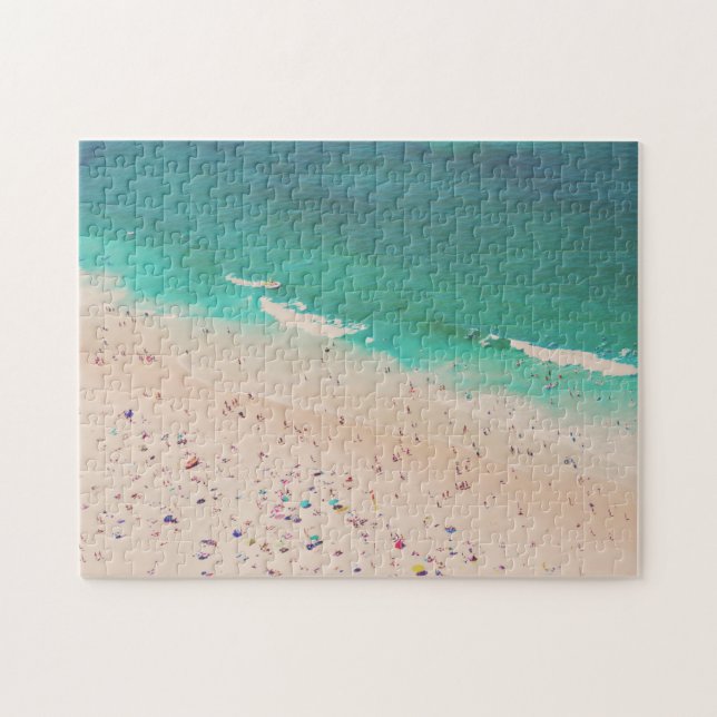Travel Photo of the Beach with Turquoise Water Jigsaw Puzzle (Horizontal)