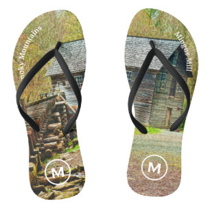 Travel Photography  Smoky Mountain Mingus Mill Flip Flops