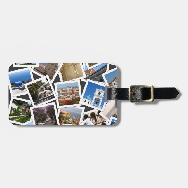 Travel Photos Luggage Tag (Front Horizontal)