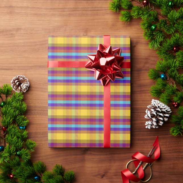 Travel Plaid MM Wrapping Paper (Holiday Gift)