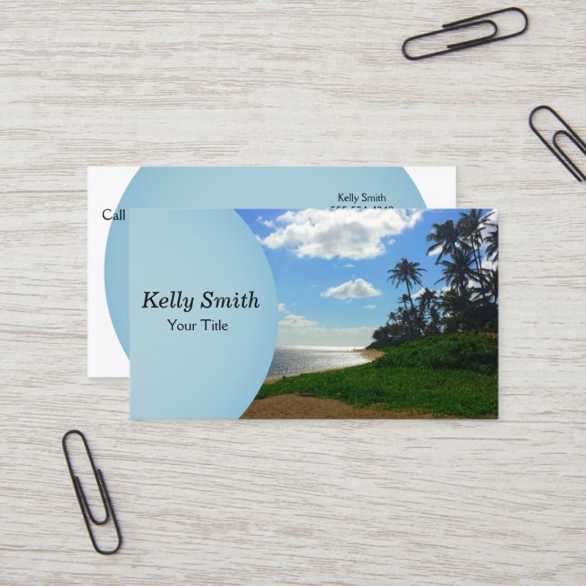 Travel Planner Agency Business Card (Front/Back In Situ)