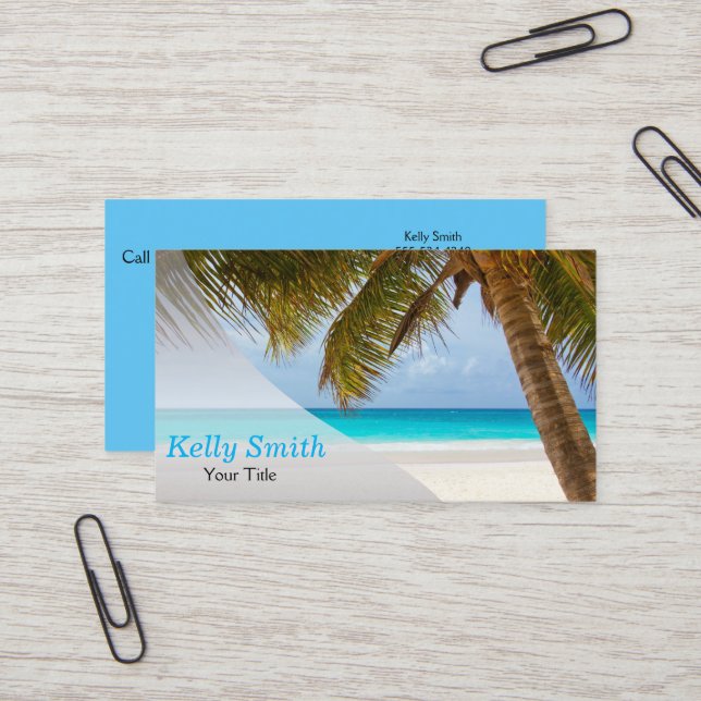 Travel Planner Agency Business Card (Front/Back In Situ)