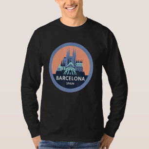 Travel Planner Barcelona Spain I Love To Travel Tr T-Shirt