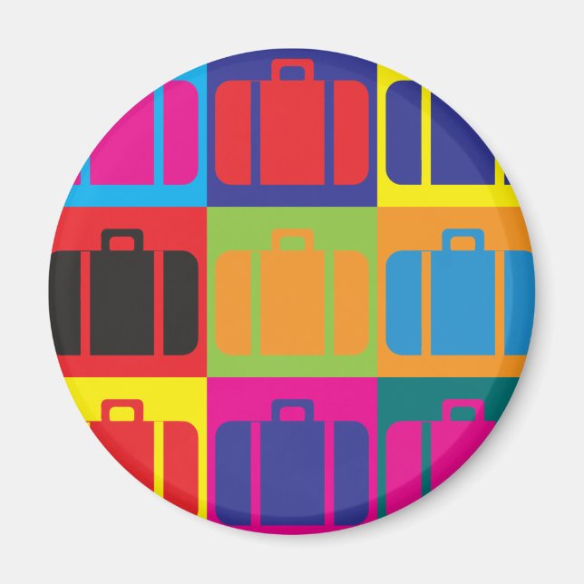 Travel Pop Art Magnet (Front)