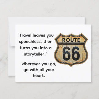 Travel postcard Route 66