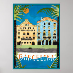 travel POSTER, Barcelona,Spain Poster