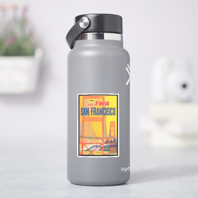 Travel Poster For Flying Twa To San Francisco (HydroFlask)